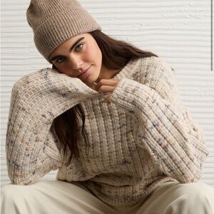 American Eagle AE oversized waffle sweater new with tags